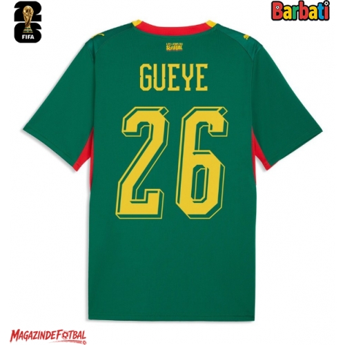 Senegal Pape Gueye #26 Tricou Fotbal Replică Mondial 2026 Barbati Deplasare Senegal Pape Gueye #26 Tricou Fotbal Replică Mondial 2026 Barbati Deplasare